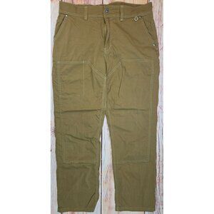 Orvis Mens Cotton/Nylon Blend Olive Hiking Pants 34x28